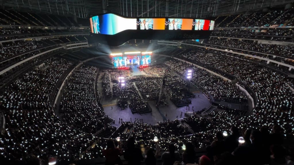 Stray Kids no SoFi Stadium Stray Kids no SoFi Stadium