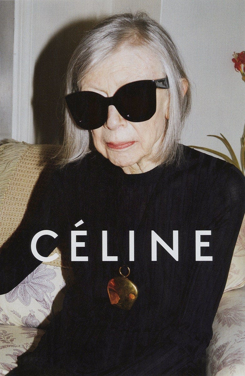 Joan Didion for Céline | Vogue Joan Didion for Céline | Vogue