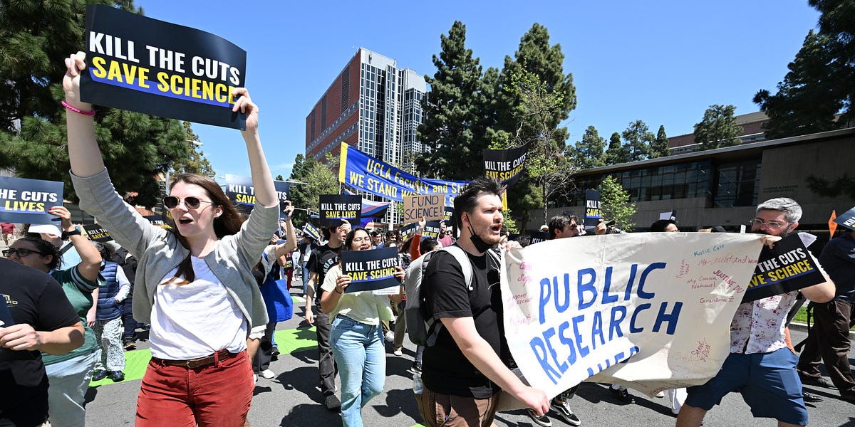 UCLA Protests Funding Cuts Amid Cancer Research Challenges