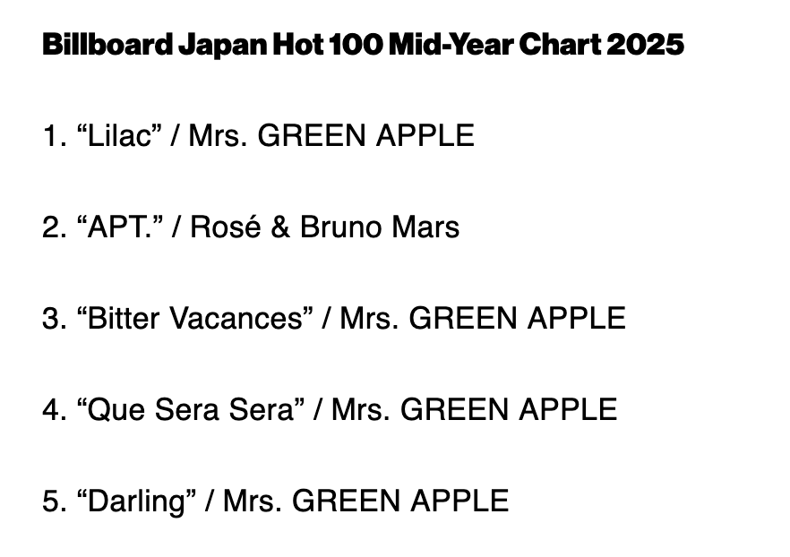 Make Believe Mailer #145: The Mrs. GREEN APPLE Monoculture