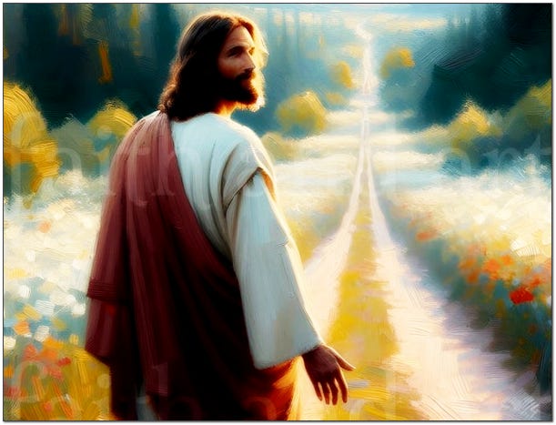 you will find the footprints of Jesus both in front of you and beside you