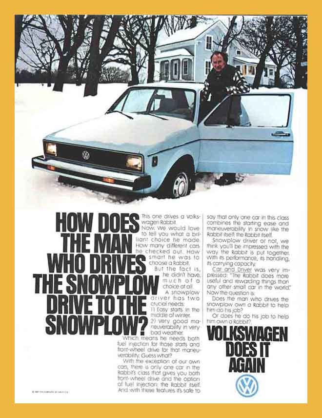 Volkswagen 'Snow plough' advert