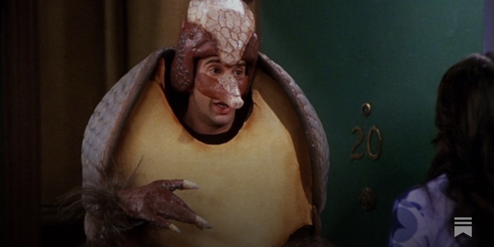 why does ross dress up as an armadillo for christmas That holiday armadillo 'Friends' episode really hits home this Christmas/Hanukkah  season