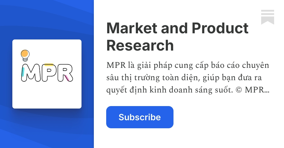 Market Research Substack Market and Product Research | MPR | Substack