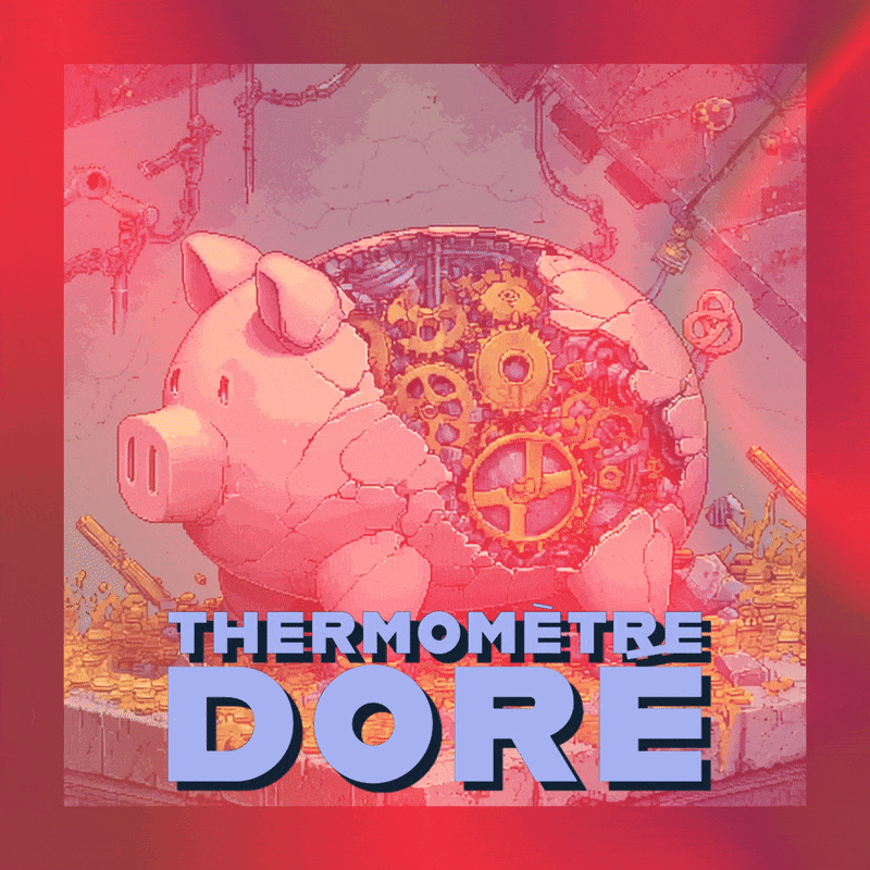 🔥 Thermomètre doré 🔥 Thermomètre doré
