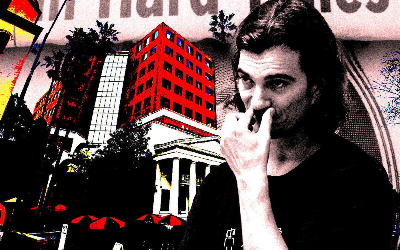 <p>A photo illustration of former WeWork CEO Adam Neumann and 152 North 3rd Street in San Jose (Getty, Google Maps)</p>
