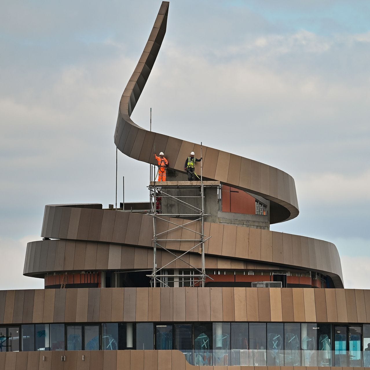 Edinburgh’s W Hotel under construction in 2021.