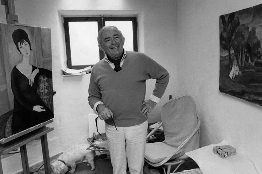 Elmyr de Hory in his studio circa 1973. He is believed to have created over 1,000 art forgeries during his lifetime. His forgeries were so convincing – and celebrated – that it is believed many of his works still reside unexposed in museums and private collections to this day. (Image source: Wikimedia Commons)