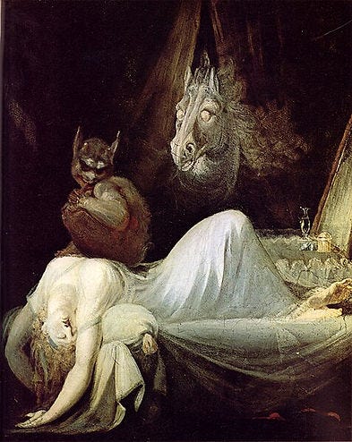 The Nightmare by Henry Fuseli / in the Public Domain at Wikimedia Commons