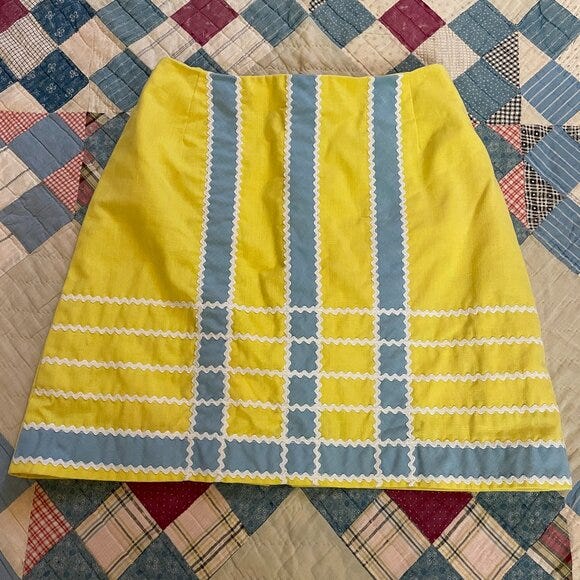 1960s 70s Vintage Leon Levin Q Skirt Athletic tennis Skort Built in Shorts Small - Picture 1 of 12