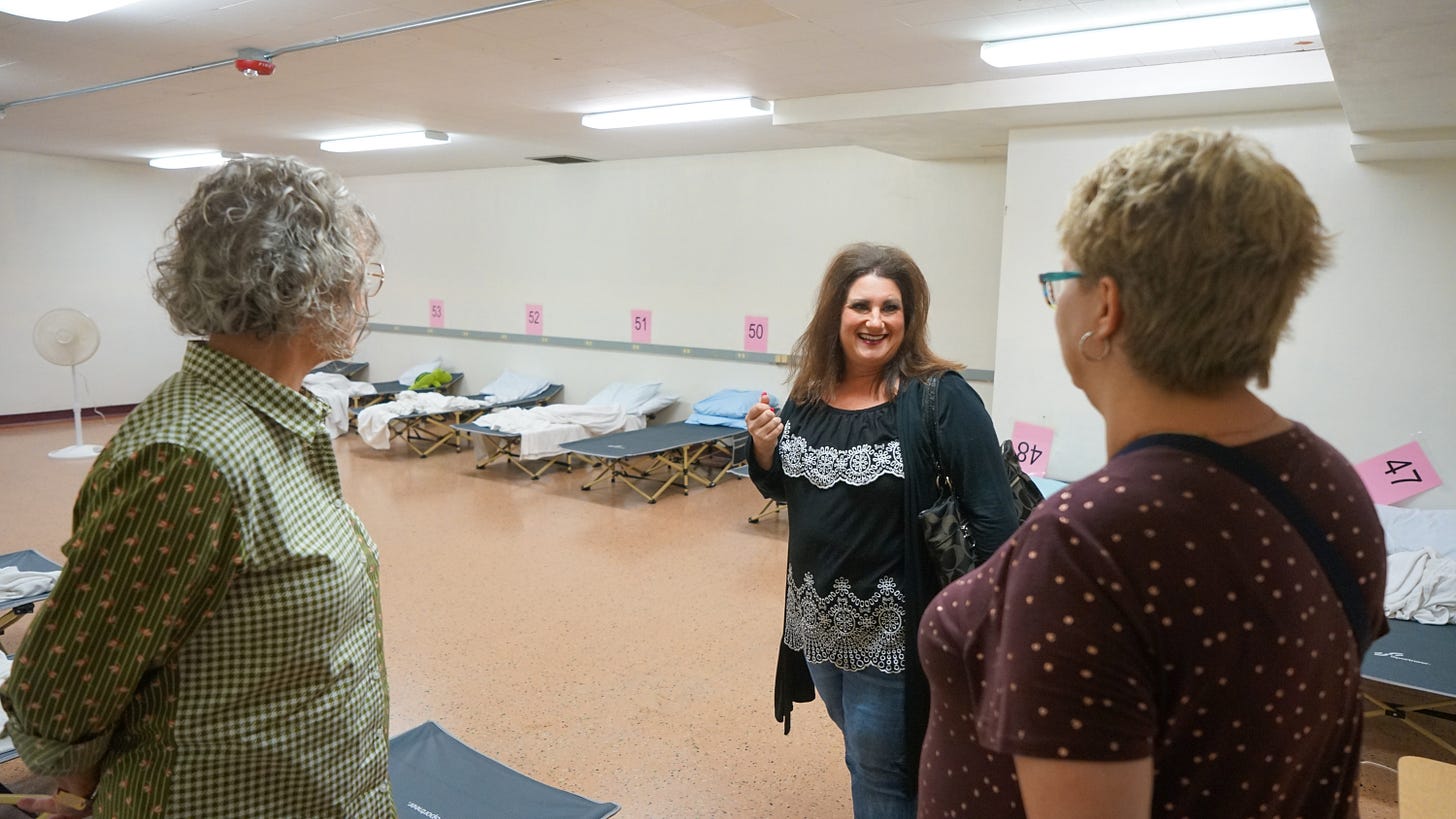 tracy durante, lisa rasmussen at the WMC shelter in wausau tracy durante, lisa rasmussen at the WMC shelter in wausau