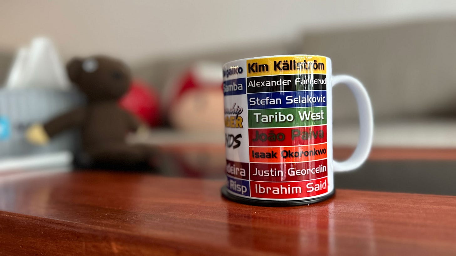 Η εμπνευσμένη από το Football Manager κούπα μου