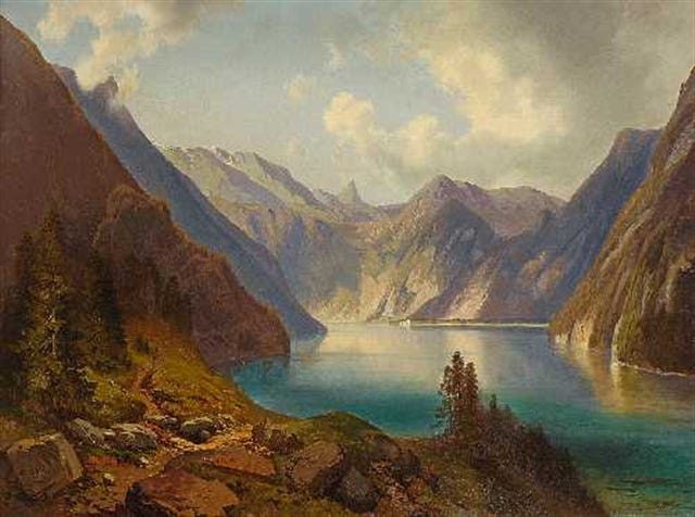 Gemälde von Max Wolfinger, 1850 Gemälde von Max Wolfinger, 1850