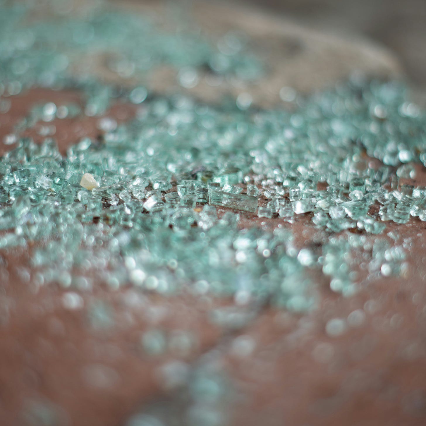 Broken glass on the floor Broken glass on the floor