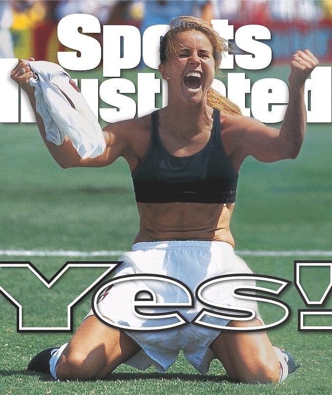 Usa Brandi Chastain, 1999 Womens World Cup Final Sports Illustrated Cover Photograph by Sports Illustrated