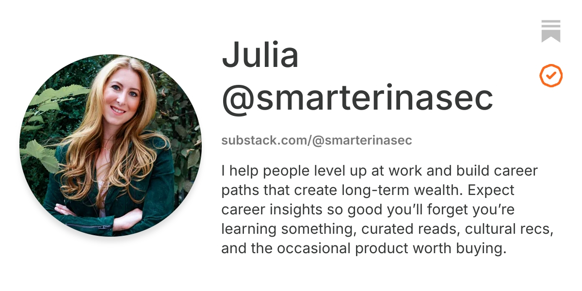 Julia @smarterinasec | Substack