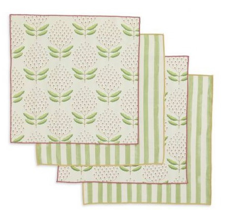 Habitat x Sanderson & National Trust Bellis Napkins 4pk 3