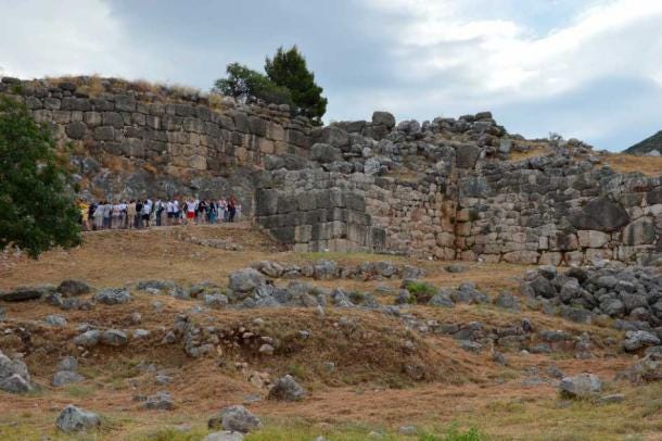 The Cyclopean Walls of Mycenae, Greece (Public Domain)
