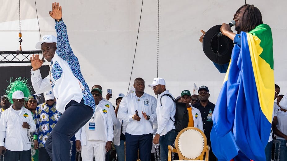 Man dancing on stage 