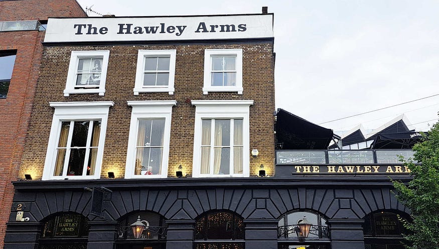 The Hawley Arms in Camden