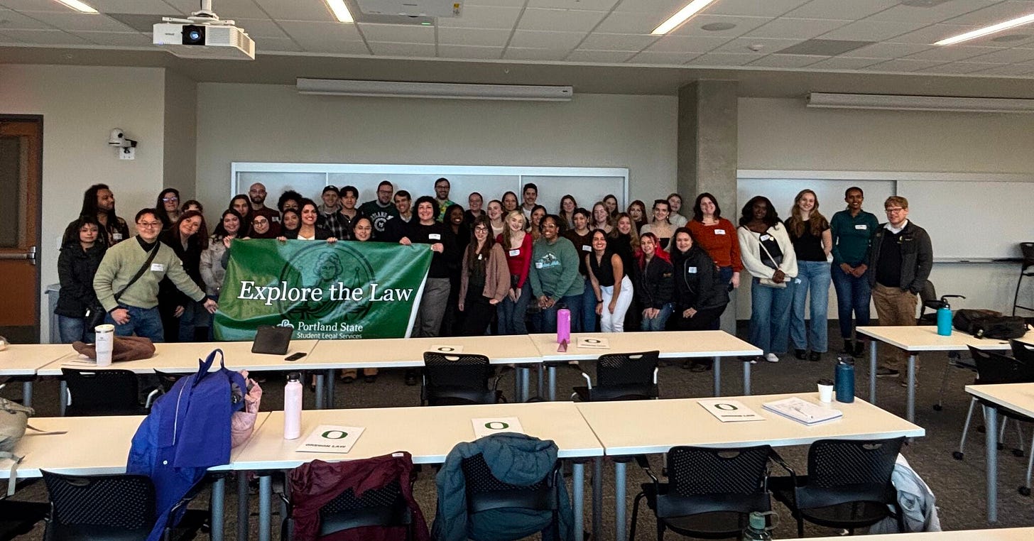 Addison Sandoval was a panelist at an event hosted by UO PDX and PSU.