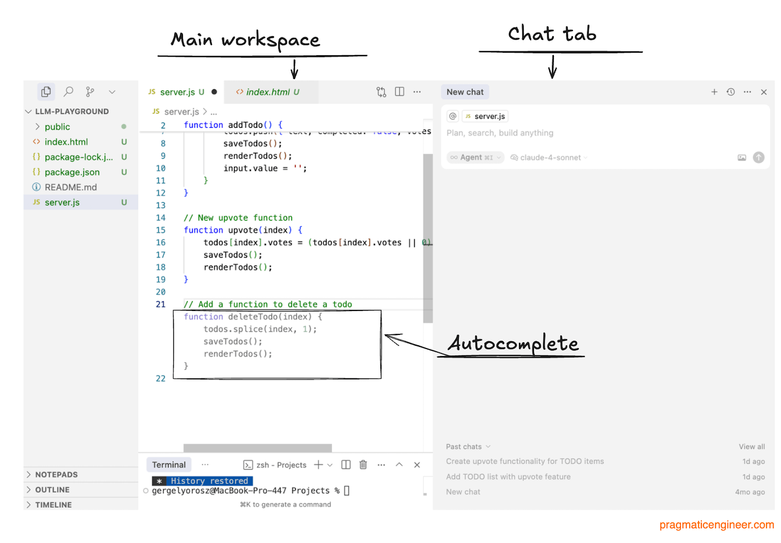 Cursor Example Workspace Real-world engineering challenges: building Cursor