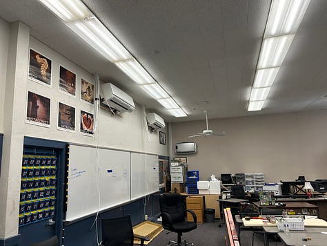 new roofing and HVAC installation on school buildings