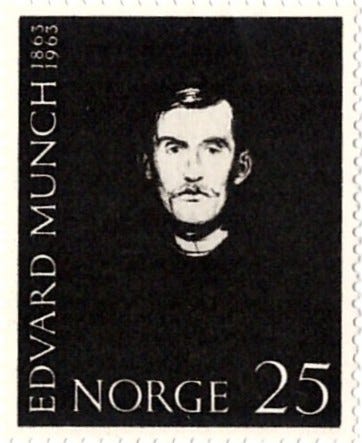 Série norueguesa (1963) dedicada a Edvard Munch, reunindo obras marcadas pela doença e pela morte no ambiente familiar. A emissão transforma a experiência privada da tuberculose em memória visual pública.