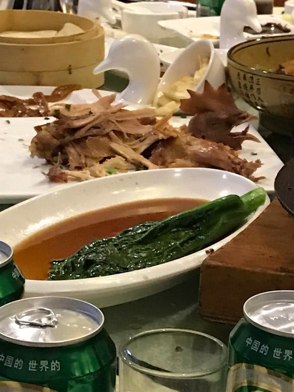 Why do they serve their food with the head still on it?