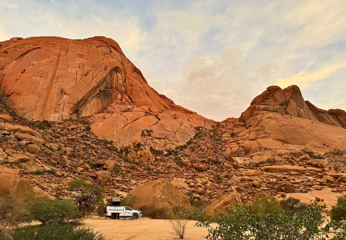 Camping in the kalahari