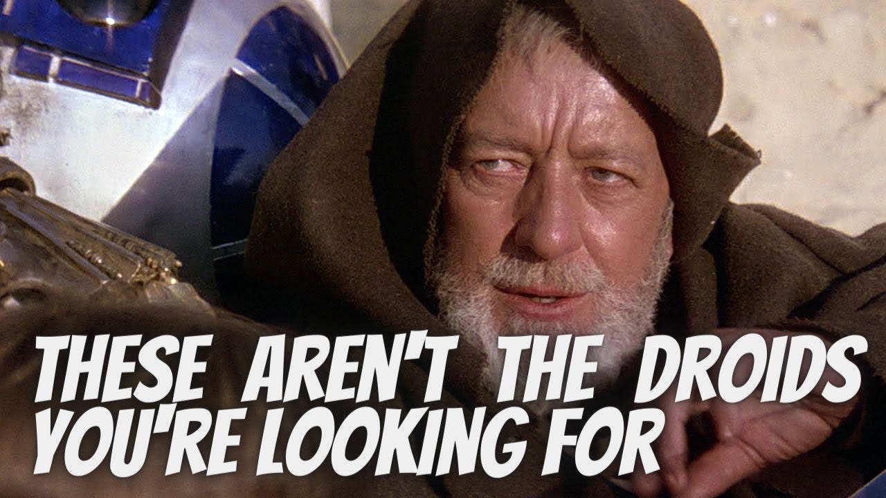The BEST Star Wars Quotes - These aren't the droids you're looking for  #Shorts #starwars - YouTube