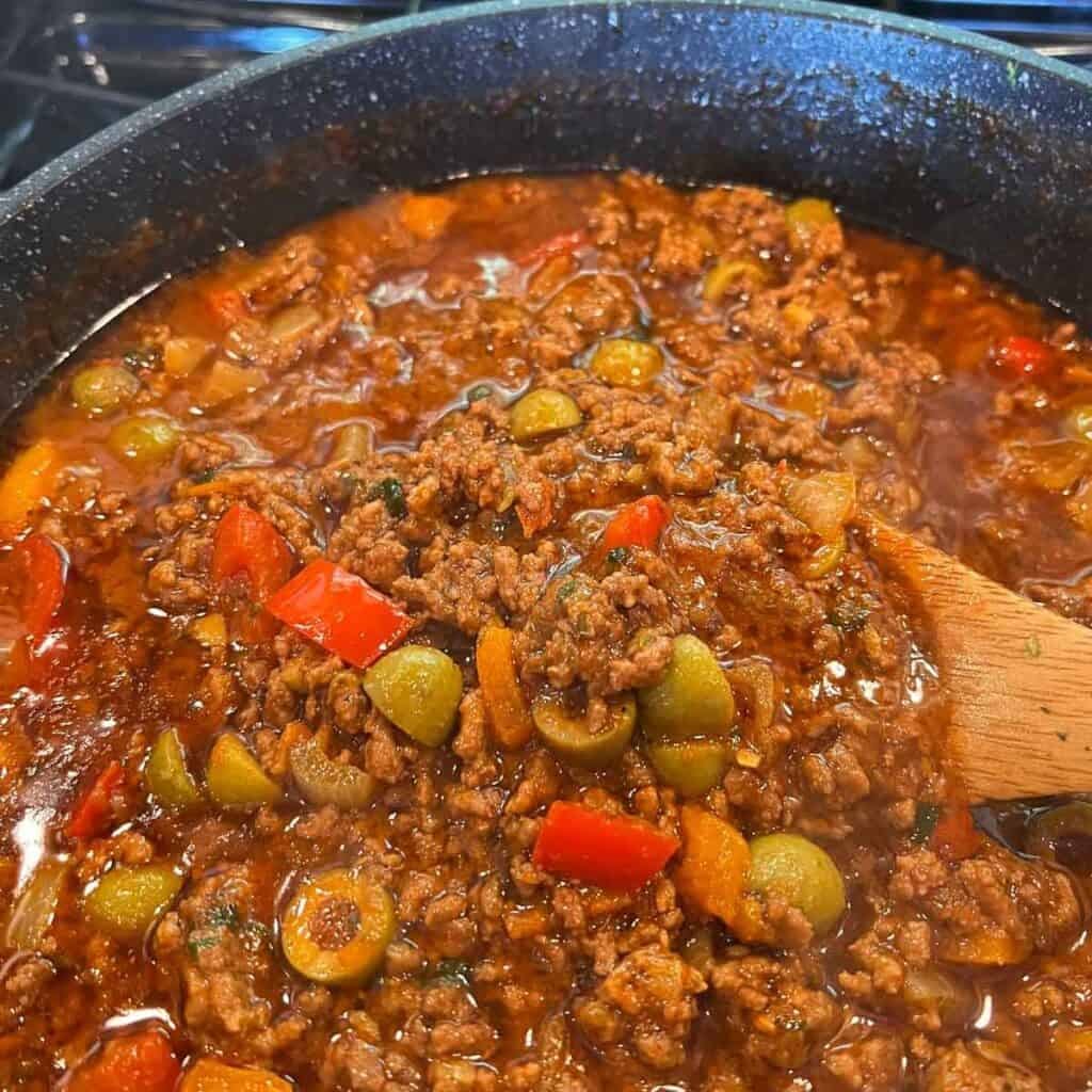Current image: Finished Picadillo
