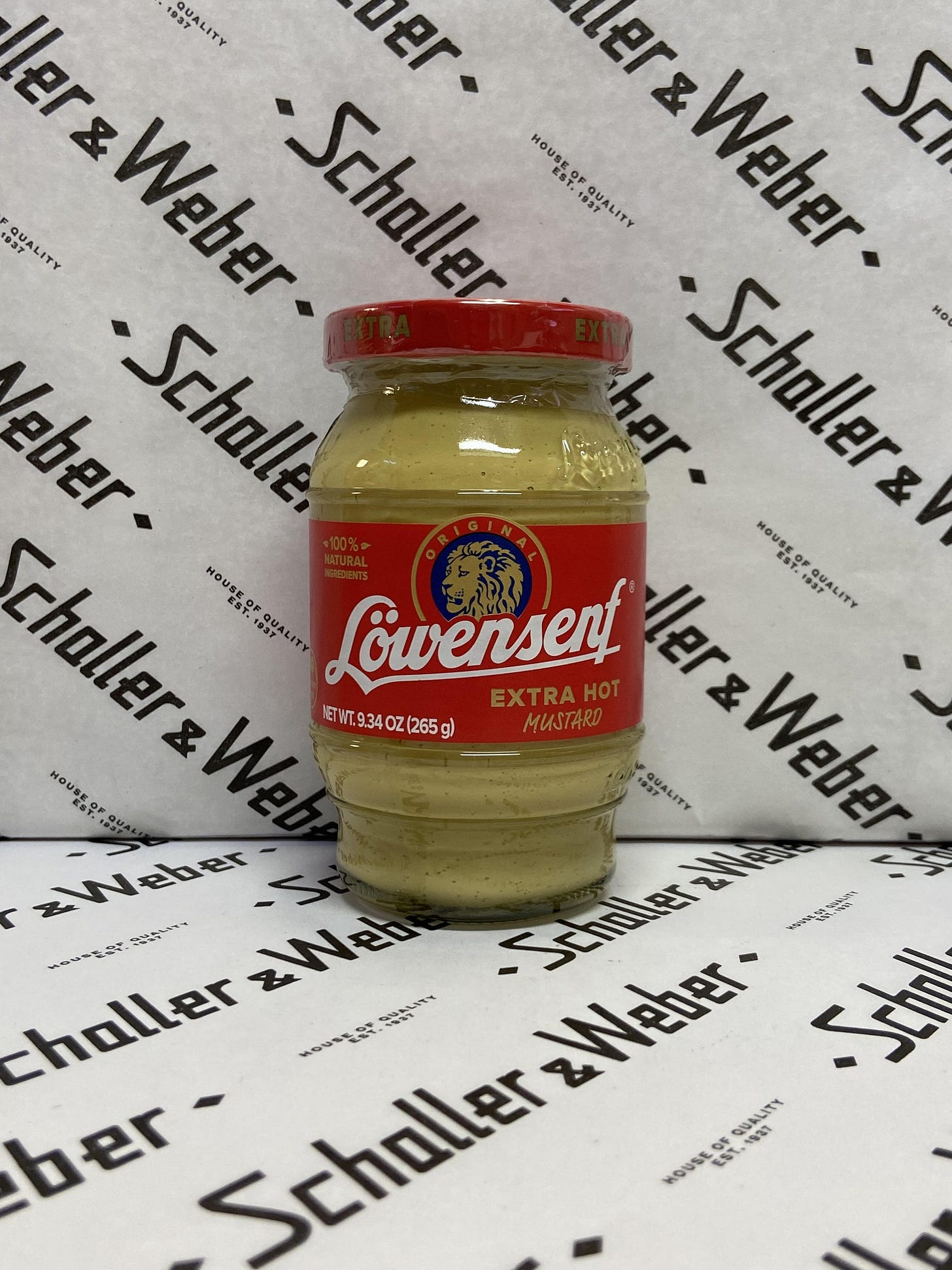 Löwensenf Extra Hot Mustard 3.38 oz - Schaller & Weber