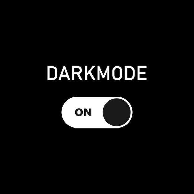 Turn on dark mode. Dark theme on your device or site. Dark Mode Toggle  Switch. Vector EPS 10 | Premium Vector