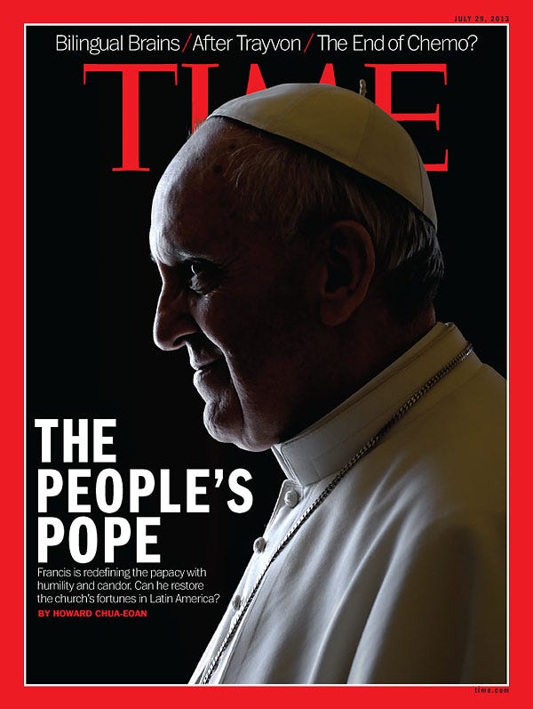 TIME Magazine Cover: The People's Pope - July 29, 2013 ...