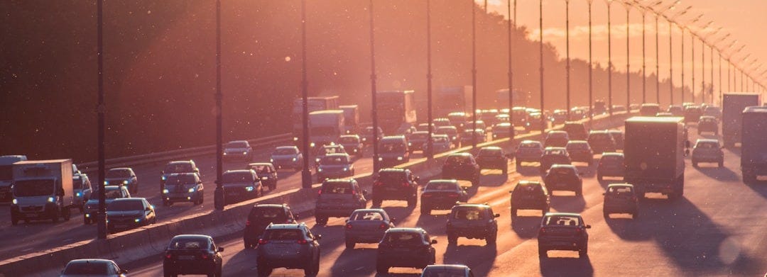 cars passing through north and south