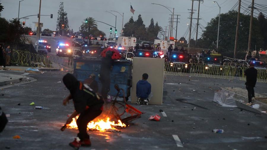 'Riots' in Los Angeles demonstrate one of U.S.'s political problems - CGTN