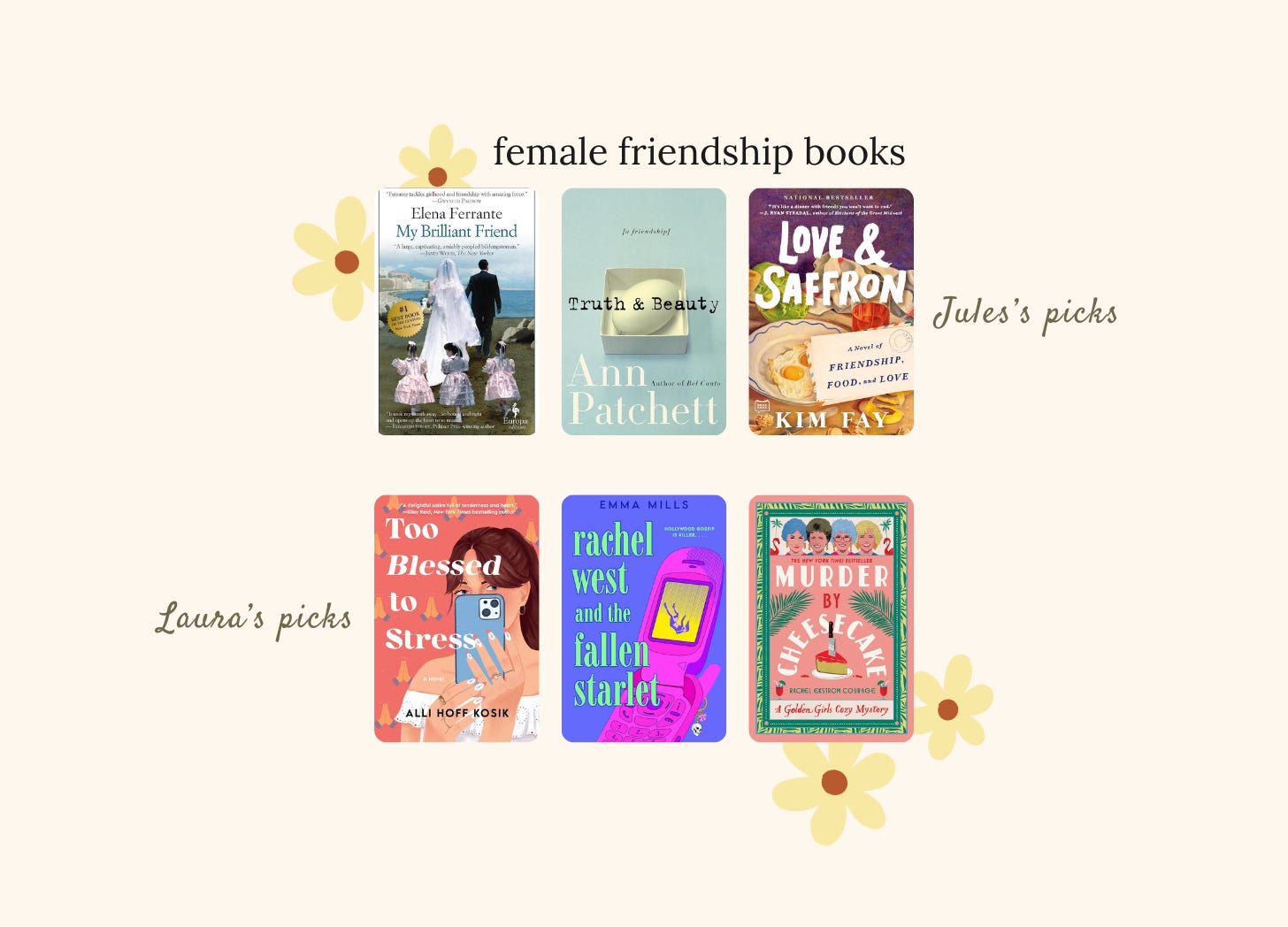 👯‍♀️6 Female Friendship Books for Galentine's Day