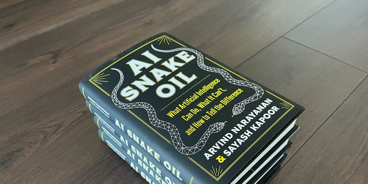 Start reading the AI Snake Oil book online