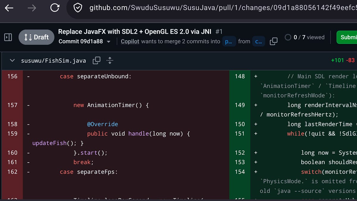 SusuJava (FLOSS Java sim) now uses Khronos' GLES2 (includes JNI for SDL2)