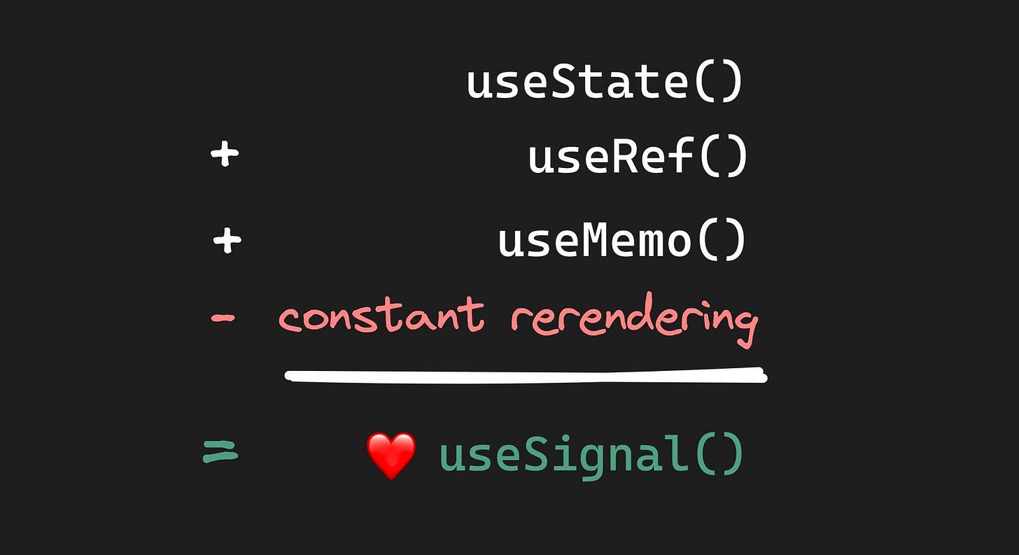useSignal() is the Future of Web Frameworks useSignal() is the Future of Web Frameworks