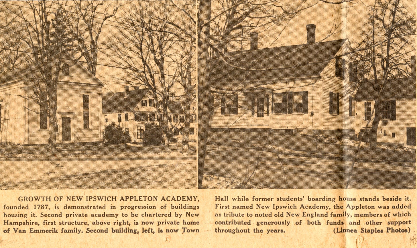 Growth of New Ipswich Appleton Academy