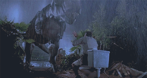 Jurassic Park T-rex Toilet Man GIF | GIFDB.com Jurassic Park T-rex Toilet Man GIF | GIFDB.com
