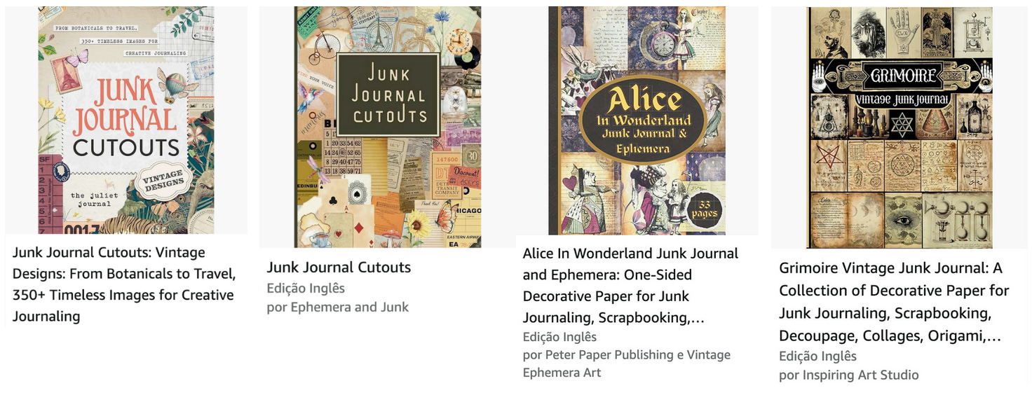 86 junk journals, memória gráfica e hobbies performáticos