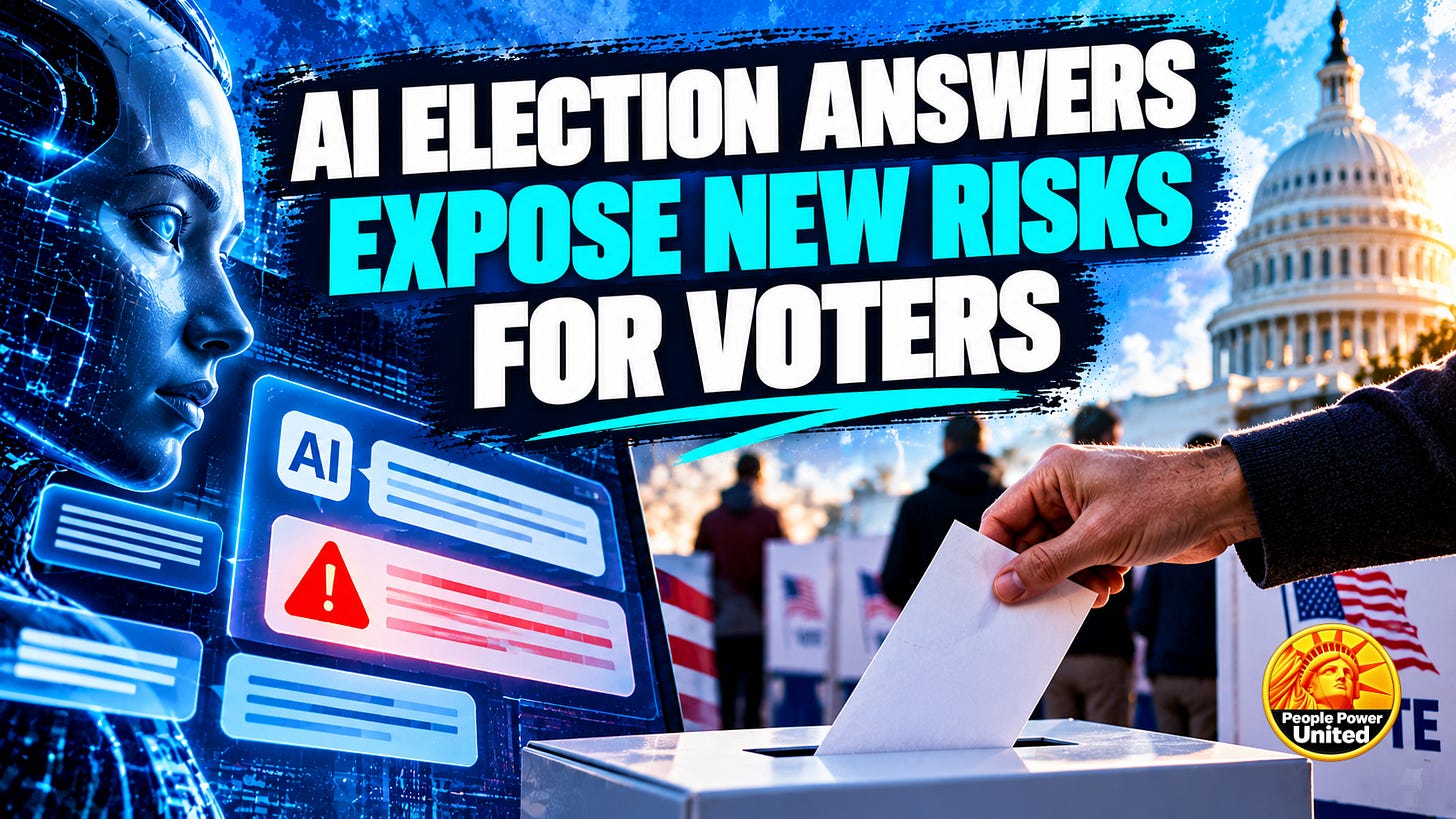 AI election answers expose new risks for voters. AI election answers expose new risks for voters.