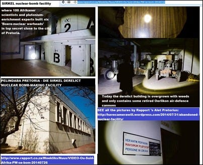 NUCLEARbombsSouthAfricaArticleRapportPicsDieSirkelFacilityRapport NUCLEARbombsSouthAfricaArticleRapportPicsDieSirkelFacilityRapport
