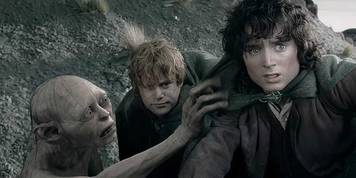Gollum, Sam, and Frodo