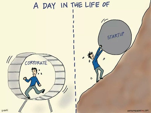 Which one is better: a startup or a corporate job? - Quora