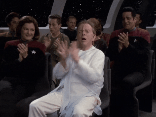 AGGRESSIVE CLAPPING GIF by Star Trek gifs | Gfycat