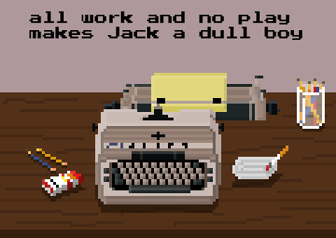 Typewriter - Shining Pixel Art | Sorry for the shitty pictur ...